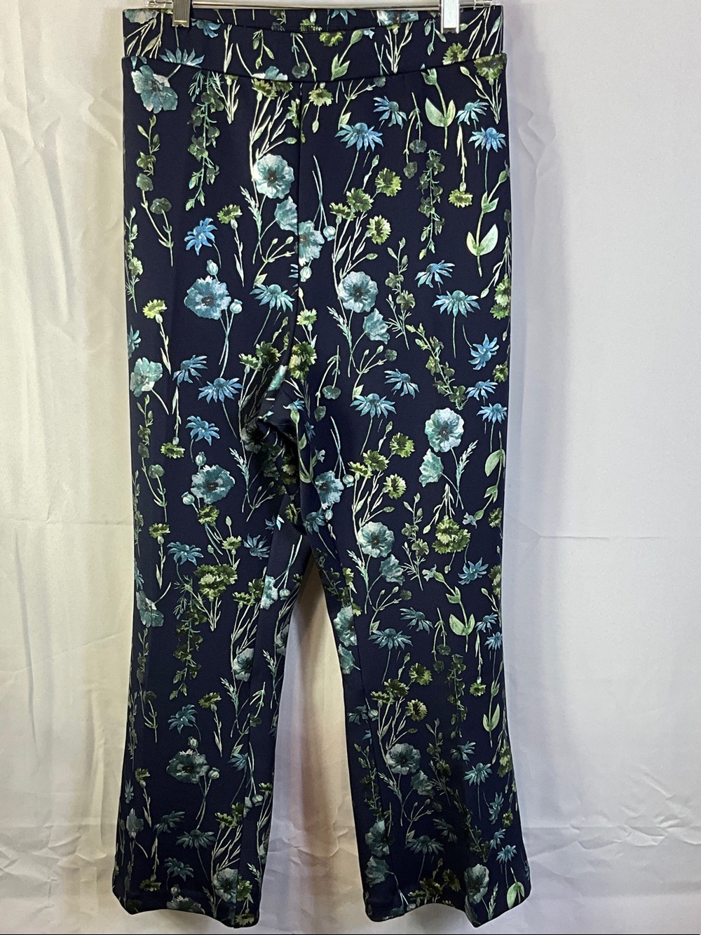 Isaac Mizrahi Live! 3X Floral Foil Printed Scuba Bootcut Pants With Pockets NWOT